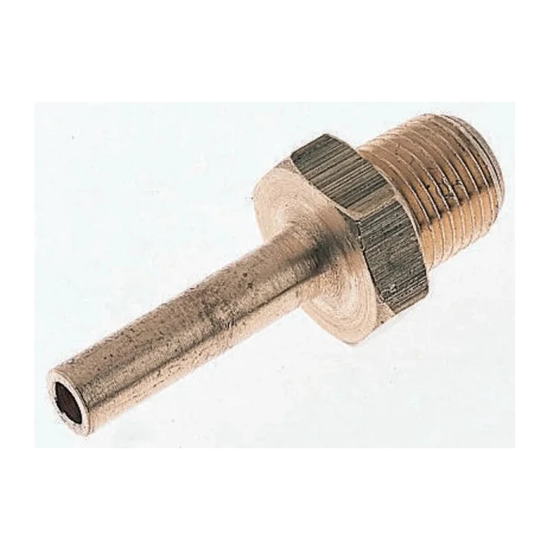 Norgren ENOTS Series Pneumatic Fitting Brass to Bs 2874 Threaded-to-Tube G 1/4 Male to Push In 6 mm 36053110