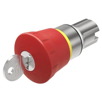 EAO Emergency Stop Push Button Head, Key Release, Mushroom Style, Red, 40mm Diameter, IP69K, IP66, IP67 45-2C35.2920.110
