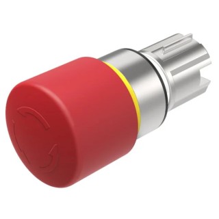 EAO Emergency Stop Push Button Head 34 mm Diameter, Twist Release, Plastic Mushroom Style 45-2C36.2820.000