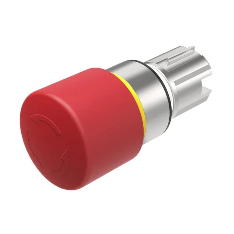 EAO Emergency Stop Push Button Head 34 mm Diameter, Twist Release, Plastic Mushroom Style 45-2C36.2820.000