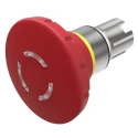 EAO Emergency Stop Push Button Head 60 mm Diameter Twist Release Plastic Mushroom Illuminated IP69K IP66 45-2D36.2A20.000