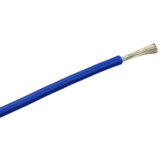 RS PRO Blue Hook Up Wire 462/0.08 mm Core Strands, 5 m Length, Silicone Rubber Insulation, 500V, 200°C Maximum 210-1253