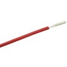 RS PRO Red Hook Up Wire, 149/0.08 mm Core Strands, 25 m Length, Silicone Rubber Jacket, 500 V Voltage, 200°C Max 210-1260