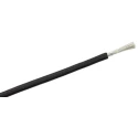 RS PRO Black Hook Up Wire 149/0.08 mm Core Strands, 25 m Length, Silicone Rubber Jacket, 500 V, 200°C Operating 210-1259