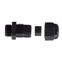 RS Pro Black Polyamide 66 Cable Gland M12 Thread 3 mm Min, 6.5 mm Max, IP68 210-1317