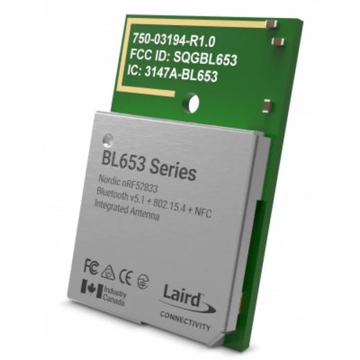 Ezurio Bluetooth Module 5.1, Class B, 2Mbps Data Rate, 1.7-3.6V Supply, 15mm x 10mm x 2.2mm 453-00041C