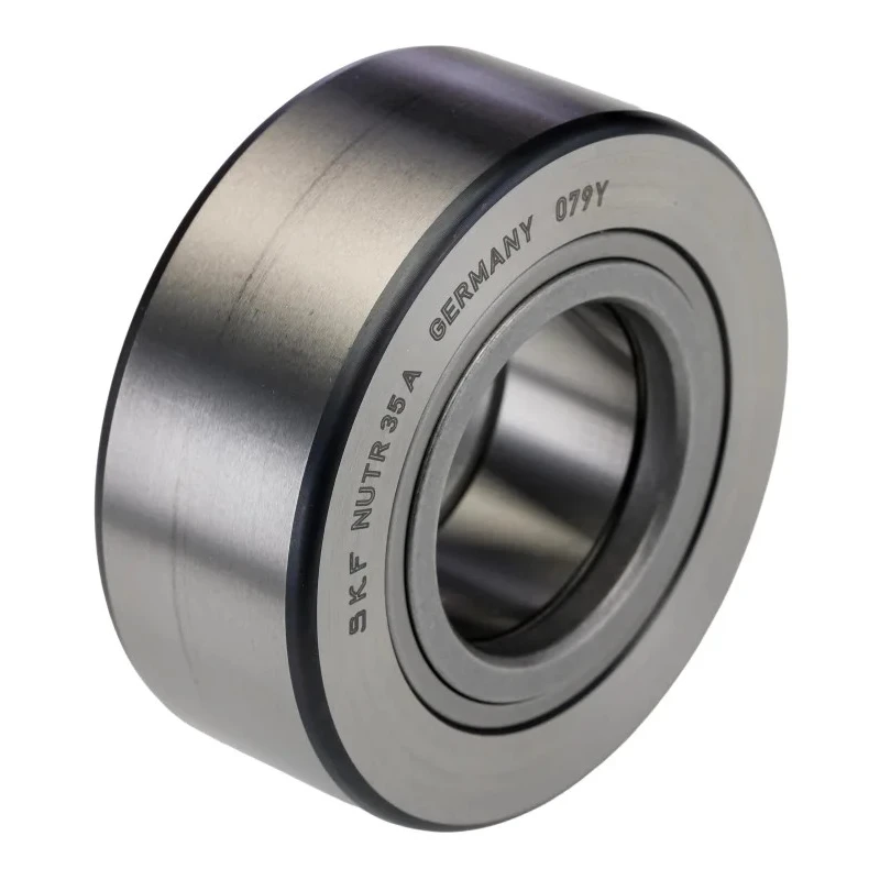 SKF Roller Bearing 35 mm Inside Diameter, 72 mm Outside Diameter, 29 mm Race Width, Flanged Rings, Open End Type NUTR 35 A