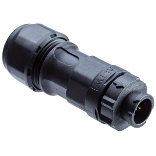 Amphenol Industrial Circular Connector Miniature 3 Contacts 5A Cable Plug Male IP68 X-LOK Series AD-03BMMB-QL8AP0