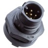 Amphenol Industrial Circular Connector, 2 Contacts, Panel Mount, Miniature Connector, Plug, Male, IP68 AD-02PMMS-QC8001