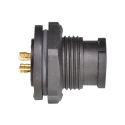 Amphenol Industrial Circular Connector, 2 Contacts, Panel Mount, Miniature Connector, Plug, Male, IP68 AD-02PMMS-QC8001