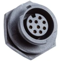 Amphenol Industrial Circular Connector 4 Contacts Rear Mount Standard Size Plug Female IP68 X-LOK Series CB-04RMFS-QC8001