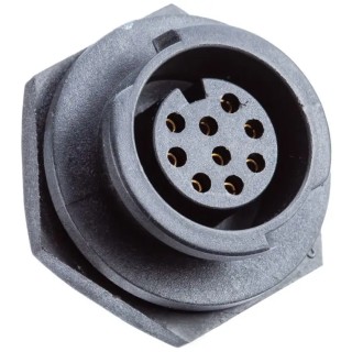 Amphenol Industrial Circular Connector 4 Contacts Rear Mount Standard Size Plug Female IP68 X-LOK Series CB-04RMFS-QC8001