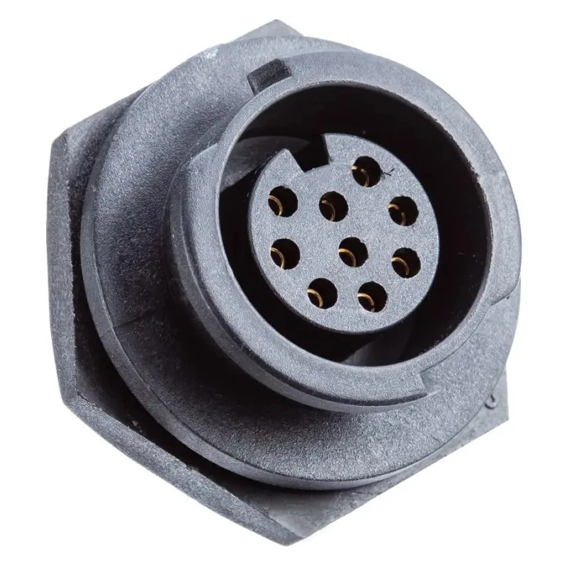 Amphenol Industrial Circular Connector 4 Contacts Rear Mount Standard Size Plug Female IP68 X-LOK Series CB-04RMFS-QC8001