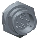 Amphenol Industrial Circular Connector 6 Contacts Panel Mount Plug Male IP68 X-LOK Series CB-06PMMS-QC8001
