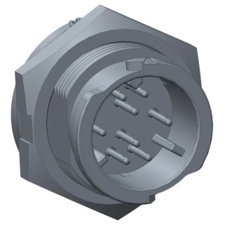 Amphenol Industrial Circular Connector 6 Contacts Panel Mount Plug Male IP68 X-LOK Series CB-06PMMS-QC8001