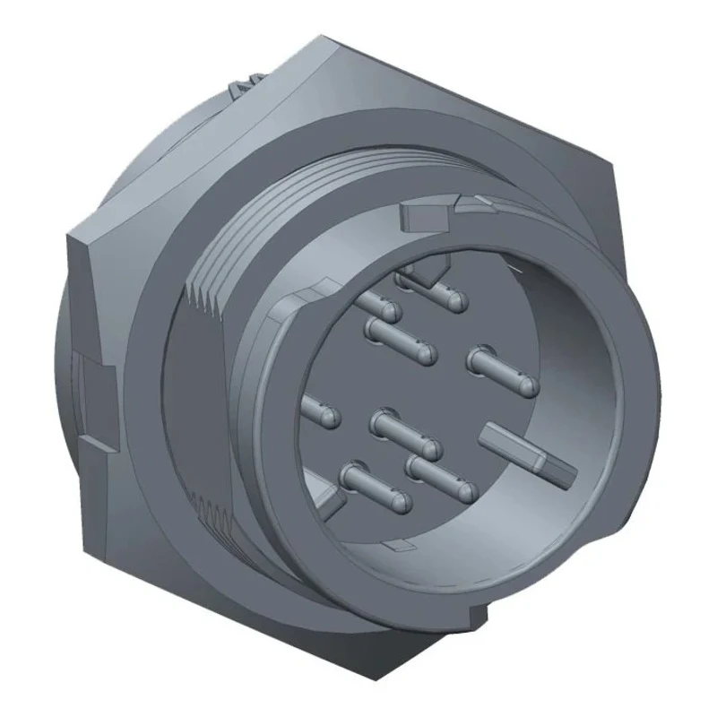Amphenol Industrial Circular Connector 6 Contacts Panel Mount Plug Male IP68 X-LOK Series CB-06PMMS-QC8001