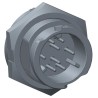 Amphenol Industrial Circular Connector 6 Contacts Panel Mount Plug Male IP68 X-LOK Series CB-06PMMS-QC8001