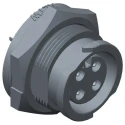Amphenol Industrial Circular Connector, 4 Contacts, Panel Mount, Standard Size, Plug, Female, IP68 Rated CB-04PMFS-QC8001