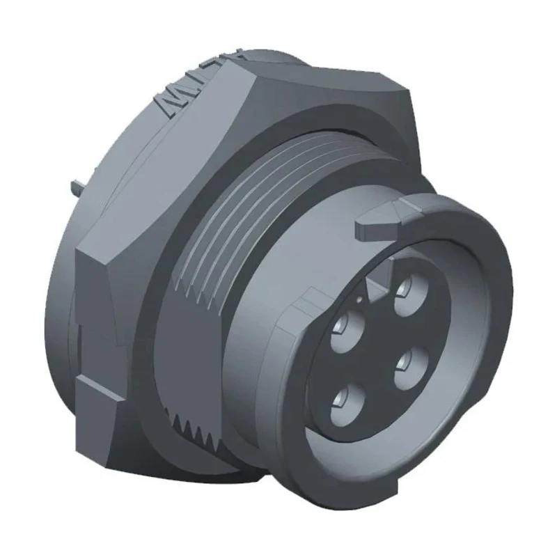 Amphenol Industrial Circular Connector, 4 Contacts, Panel Mount, Standard Size, Plug, Female, IP68 Rated CB-04PMFS-QC8001