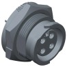 Amphenol Industrial Circular Connector, 4 Contacts, Panel Mount, Standard Size, Plug, Female, IP68 Rated CB-04PMFS-QC8001