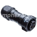 Amphenol Industrial Circular Connector 9 Contacts Cable Socket Female IP68 X-LOK Series CD-09BFFA-QL8MP0