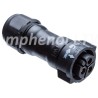 Amphenol Industrial Circular Connector 9 Contacts Cable Socket Female IP68 X-LOK Series CD-09BFFA-QL8MP0