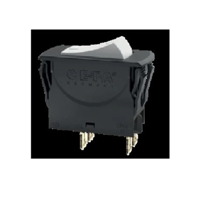 ETA Thermal Circuit Breaker 1A Current Rating 5-Pole Screw Terminal Rocker Actuator 3120-N551-H7T1-W02D-1A