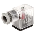 SMC Pneumatic Solenoid Coil Connector with Indicator Light 2+E Pole Format, 16A Current, 300V Voltage V32