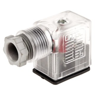 SMC Pneumatic Solenoid Coil Connector with Indicator Light 2+E Pole Format, 16A Current, 300V Voltage V32