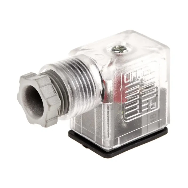 SMC Pneumatic Solenoid Coil Connector with Indicator Light 2+E Pole Format, 16A Current, 300V Voltage V32