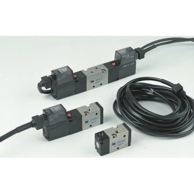 SMC Pneumatic Solenoid Valve Pilot Actuation VZA5000 Series G 1/8 Port Size, 0.7 Mpa Pressure EVZA5220-01F