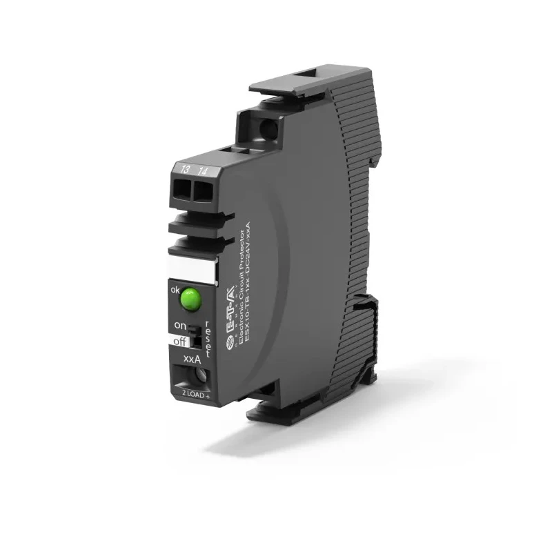 ETA ESX10-TB-101-DC24V-10A-E ETA ESX10 ESX10-T Electronic Circuit Breaker 10A 24V DIN Rail MPN ESX10-TB-101-DC24V-10A-E