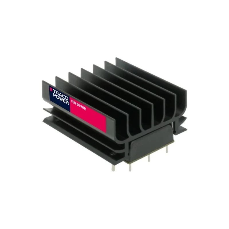 TRACOPOWER Ruggedized Railway Approved 60W DC/DC Converter 12V DC 5A 160V DC Input 36V Input PCB TEN 60-7212WIR