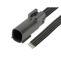 Molex Automotive Connector Black Cable 2 Way Crimp Termination 216287-1061