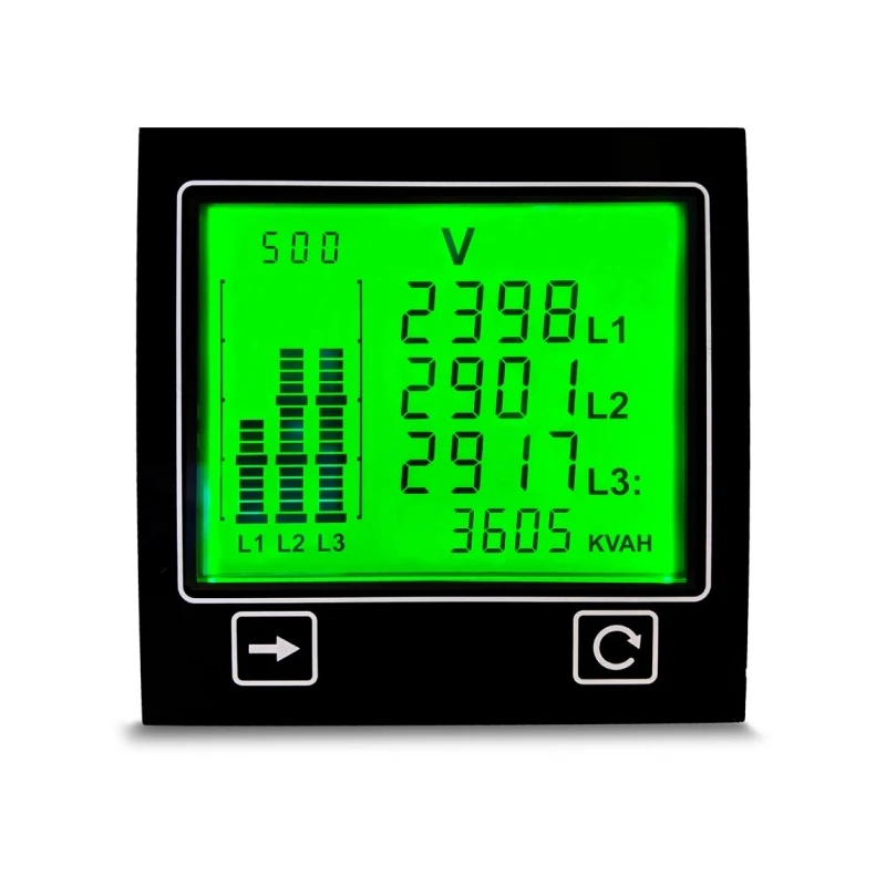 Trumeter Advanced Panel Meter Energy Meter AC with Multi-measurement Capabilities APM-PWR-APO