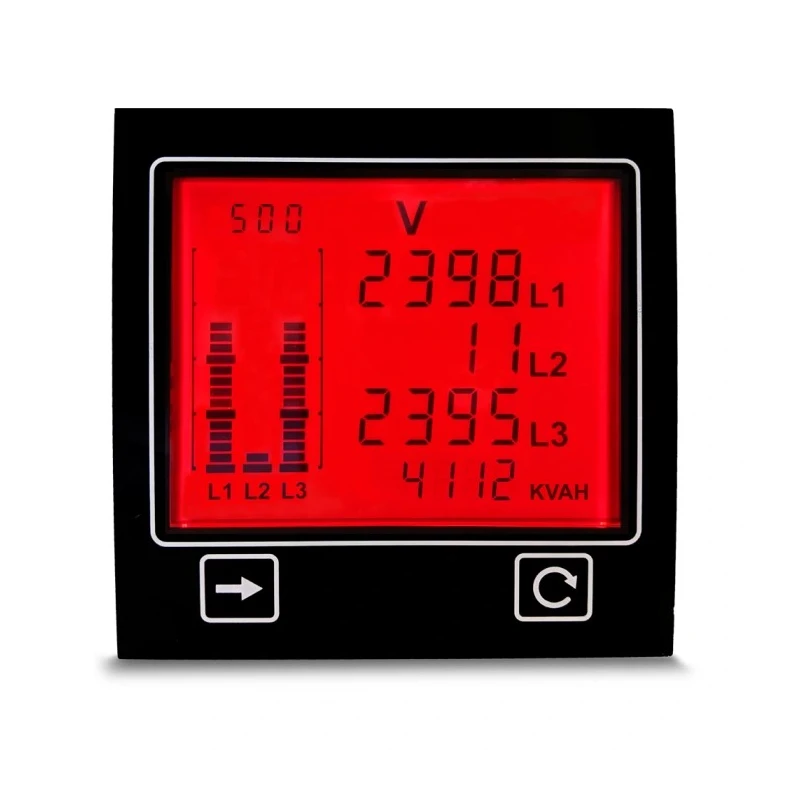 Trumeter Advanced Panel Meter Energy Meter AC with Multi-measurement Capabilities APM-PWR-APO
