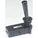 Norgren Lever Pneumatic Manual Control Valve 030 Series, G 1/8, 3/2 Function, Zinc Alloy Body, 10 bar Max Pressure 03043802