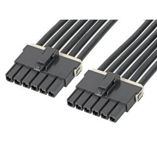 Molex 2 Way Female Mega-Fit to 2 Way Male Unterminated Wire to Board Cable 600 mm 216401-1023