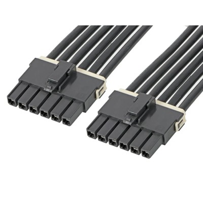Molex 2 Way Female Mega-Fit to 2 Way Male Unterminated Wire to Board Cable 600 mm 216401-1023