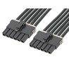 Molex 2 Way Female Mega-Fit to 2 Way Male Unterminated Wire to Board Cable 600 mm 216401-1023