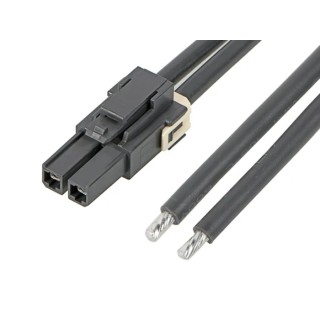 Molex Wire to Board Cable 3 Way Female Mega-Fit to 2 Way Male Unterminated, Nylon Jacket, 600 mm Length 216401-1033