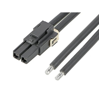 Molex Wire to Board Cable 3 Way Female Mega-Fit to 2 Way Male Unterminated, Nylon Jacket, 600 mm Length 216401-1033