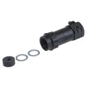 Souriau Sunbank by Eaton Circular Connector Backshell Size 10 Straight Female Plastic Housing Black UTG10PG