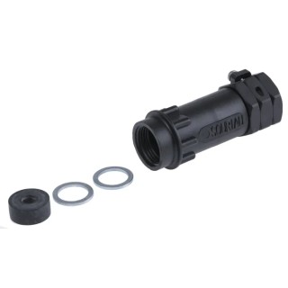 Souriau Sunbank by Eaton Circular Connector Backshell Size 10 Straight Female Plastic Housing Black UTG10PG