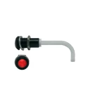 Bivar Panel 1-Way Right Angle Rigid LED Light Pipe Red Lens 9 mm, 38 mm Length RHD-0900-1500-F9PZR67PR