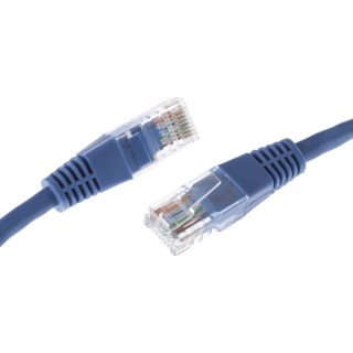 Decelect Cat5e Ethernet Cable 0.5 m Unscreened Blue PVC 