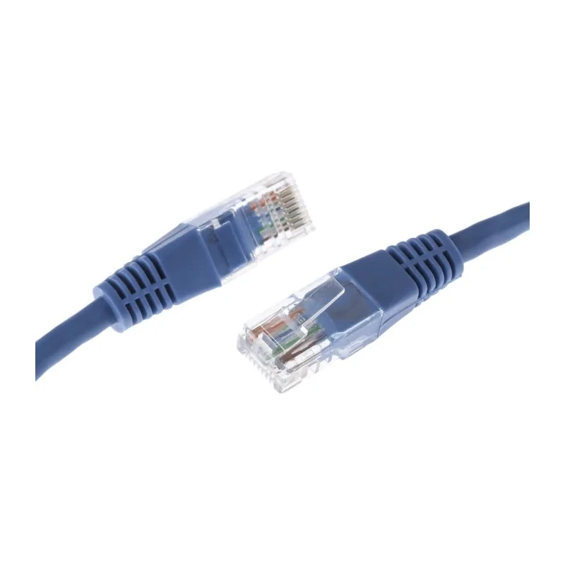 Decelect Cat5e Ethernet Cable 0.5 m Unscreened Blue PVC 