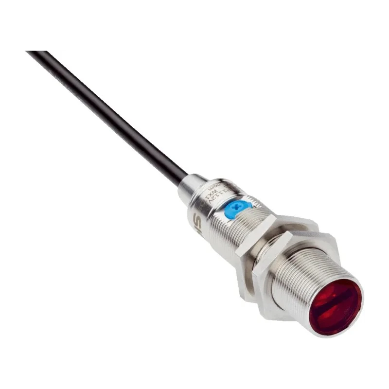 SICK Background Suppression Photoelectric Sensor, Barrel Sensor, 3 mm to 300 mm Detection Range, PNP Output GRTB18-P1112V
