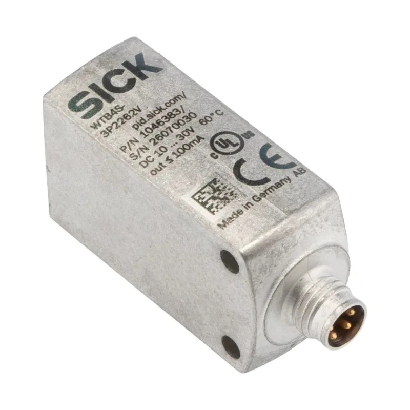 SICK Background Suppression Photoelectric Sensor Rectangular 4 mm to 500 mm Detection Range PNP Output IP66 WTB4S-3P2262V