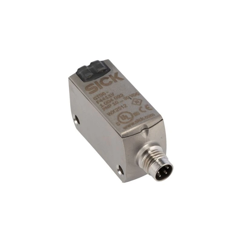SICK Background Suppression Photoelectric Sensor, Block Type, 5 mm to 250 mm Detection Range, PNP Output GTB6-F4411V